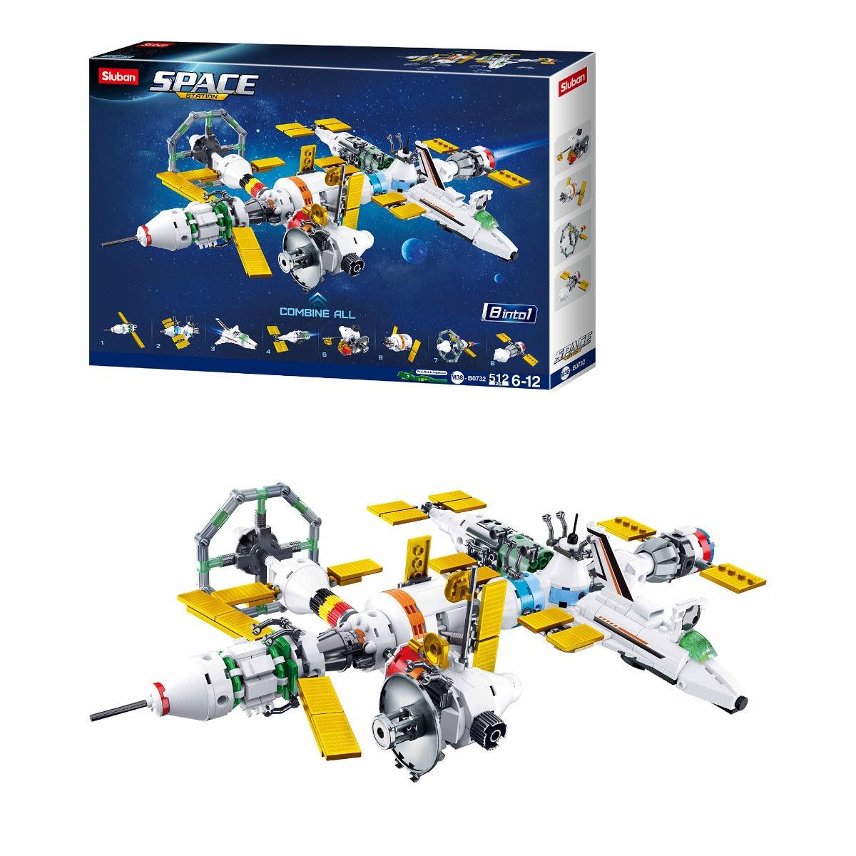 Sluban International Space Station 8 In 1 Building Blocks For Ages 6+