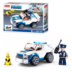 Sluban Police Car Building Blocks For Ages 6+