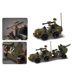 Sluban Land Forces-Antiaircraft Flak Building Blocks For Ages 6+