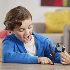 Marvel Spider-Man Bend and Flex Miles Morales, 6-Inch Flexible Action Figure, Web Accessory, Ages 6 And Up