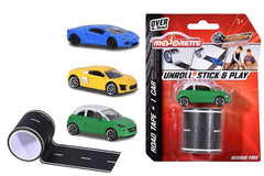 Majorette Playtape Blistercard, Design & Style May vary, 1 Car Included