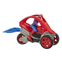 Marvel Spider-Man: Spider-Man Stunt Vehicle 6-Inch-Scale Super Hero Action Figure And Vehicle