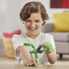 Marvel Avengers Bend And Flex Toy, 6-Inch Flexible Hulk Action Figure, Blast Accessory, For Kids Ages 4 &Up