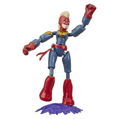 Marvel Avengers Bend & Flex Action Figure Toy, 6-Inch Captain Marvel Figure, For Kids Ages 4 and Up