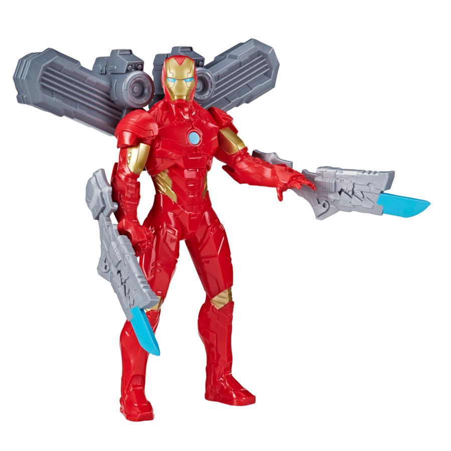 Marvel Avengers Iron Man Figure 9.5-Inch Action Figure Toy, Arc Booster, 2 Arc Swords, For Kids Ages 4 & Up