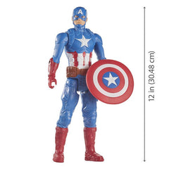 Marvel Avengers Titan Hero Series Captain America Action Figure, 12-Inch Toy, For Kids Ages 4 And Up
