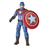 Marvel Gamerverse 6-inch Captain America Action Figure Toy, Shining Justice Armor, Ages 4 And Up