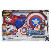 Marvel Nerf Power Moves Marvel Avengers Captain America Shield Sling Nerf Disc-Launching Toy For Kids Roleplay, Toys For Kids Ages 5 And Up