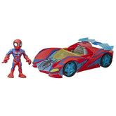 Marvel Playskool Heroes Marvel Spider-Man Web Racer, 5-Inch Figure & Vehicle Set, Toys for Kids Ages 3 & Up