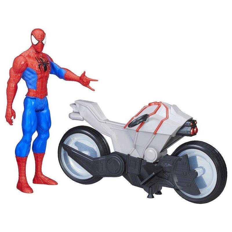 Marvel Spider Man Titan Hero Series Spider-Man Figure with Spider Cycle