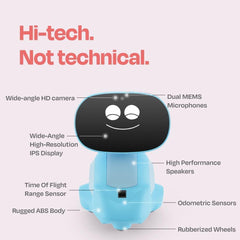 Miko 3: AI-Powered Smart Robot for Kids | STEM Learning & Educational Robot, Pixie Blue