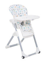 Joie Mimzy High Chair Pastel Forest - Portable Booster Seat For Ages 0-3 Years