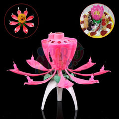 PartyCorp Musical Lotus Cake Candle