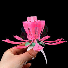 PartyCorp Musical Lotus Cake Candle
