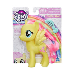 My Little Pony Toy 6-Inch Fluttershy, Yellow Pony Figure with Rooted Hair and Comb,