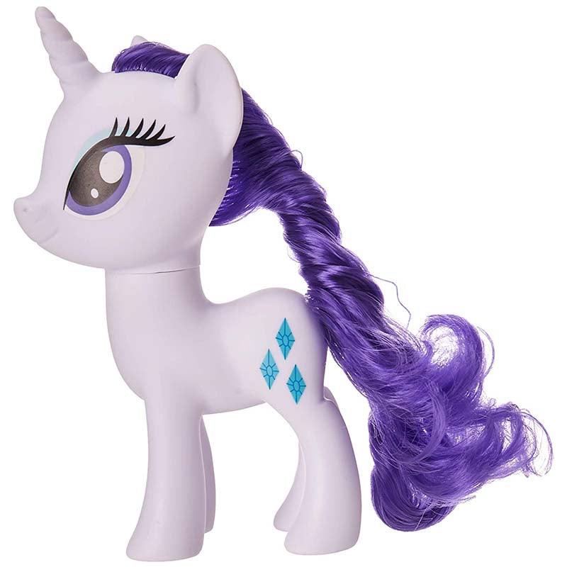 My Little Pony Toy 6-Inch Rarity, White Pony Figure with Rooted Hair and Comb