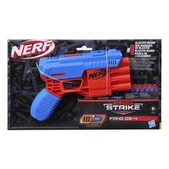Nerf Alpha Strike Fang QS-4 Blaster ,4-Dart Blasting Fire 4 Darts in a Row ,10 Official Nerf Elite Darts Easy Load-Prime-Fire