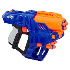 Nerf Elite Shellstrike DS-6 Blaster, Fires 3 Darts From Shells, 3 Shells and 6 Official Elite Darts