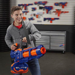 Nerf Elite Titan CS-50 Toy Blaster, Fully Motorized, 50-Dart Drum, 50 Elite Darts, for Kids, Teens, Adults