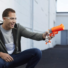 Nerf Fortnite Flare Dart Blaster, Break-Open Dart Loading, Includes 3 Mega Dart