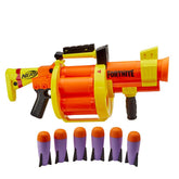 Nerf Fortnite GL Rocket-Firing Blaster -- 6-Rocket Drum, Pump-To-Fire -- Includes 6 Official Nerf Rockets -- For Youth, Teen, Adult
