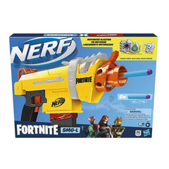 Nerf Fortnite SMG-L Motorised Dart Blaster – Includes 3 Targets – Comes with 6-Dart Clip and 6 Official Nerf Elite Darts