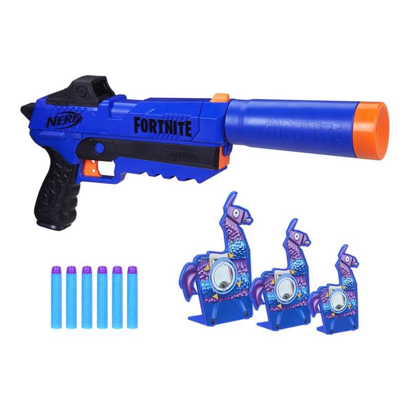 Nerf Fortnite SP-R and Llama Targets -- Includes SP-R Blaster, 3 Llama Targets, and 6 Official Nerf Elite Darts -- For Youth, Teens, Adults
