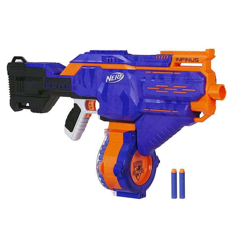 Nerf Infinus N-Strike Elite Toy Motorized Blaster with Speed-Load Technology, 30-Dart Drum, and 30 Official Nerf Elite Darts