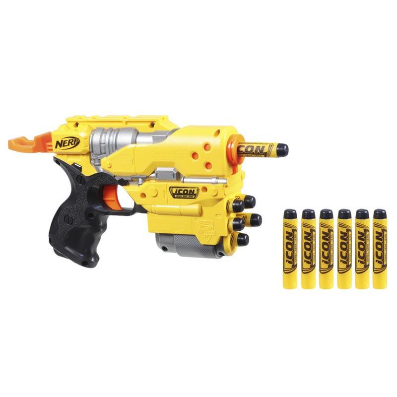 Nerf N-Strike Element EX-6 Toy Blaster -- 12 Official Nerf Elite Darts -- Nerf 50th Anniversary Icon Series -- For Kids, Teens, Adults