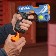 Nerf Rival Knockout XX-100 Blaster -Team Blue, Round Storage, 85 FPS Velocity, Breech Load -- Includes 2 Official Nerf Rival Rounds