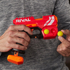 Nerf Rival Knockout XX-100 Blaster -Team Red, Round Storage, 85 FPS Velocity, Breech Load -- Includes 2 Official Nerf Rival Rounds