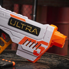 Nerf Ultra Five Blaster, 4-Dart Internal Clip, 4 Darts, Compatible Only with Ultra Darts