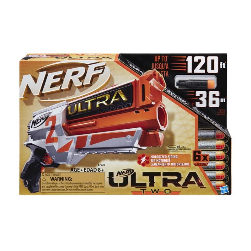 Nerf Ultra Strike Motorized Blaster, 10 Nerf AccuStrike Ultra Darts,  10-Dart Clip, Compatible Only with Nerf Ultra Darts - Nerf