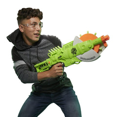 Nerf Zombie Strike Ghoulgrinder Blaster -- Rotating 10-Dart Wheel, 10 Official Nerf Zombie Strike Elite Darts -- For Kids, Teens, Adults