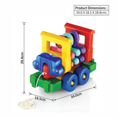 Ok Play My School Bus Toy for Toddlers, Multicolor, Ages 1 to 2 years