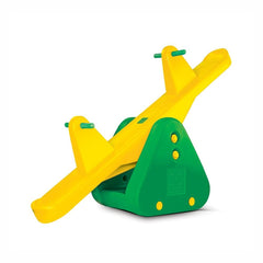 Ok Play See Saw Ride On Indoor and Outdoor Rocker for Kids, Yellow & Green, Ages 2 to 4 years