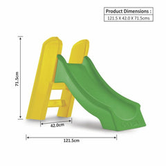 Ok Play Slider Ladder Babies Slide, Garden and School Toy for Kids,Green & Yellow, Ages 1 to 2 years