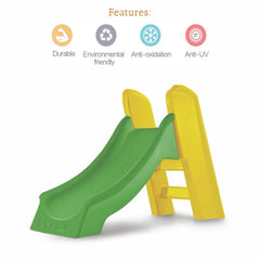 Ok Play Slider Ladder Babies Slide, Garden and School Toy for Kids,Green & Yellow, Ages 1 to 2 years