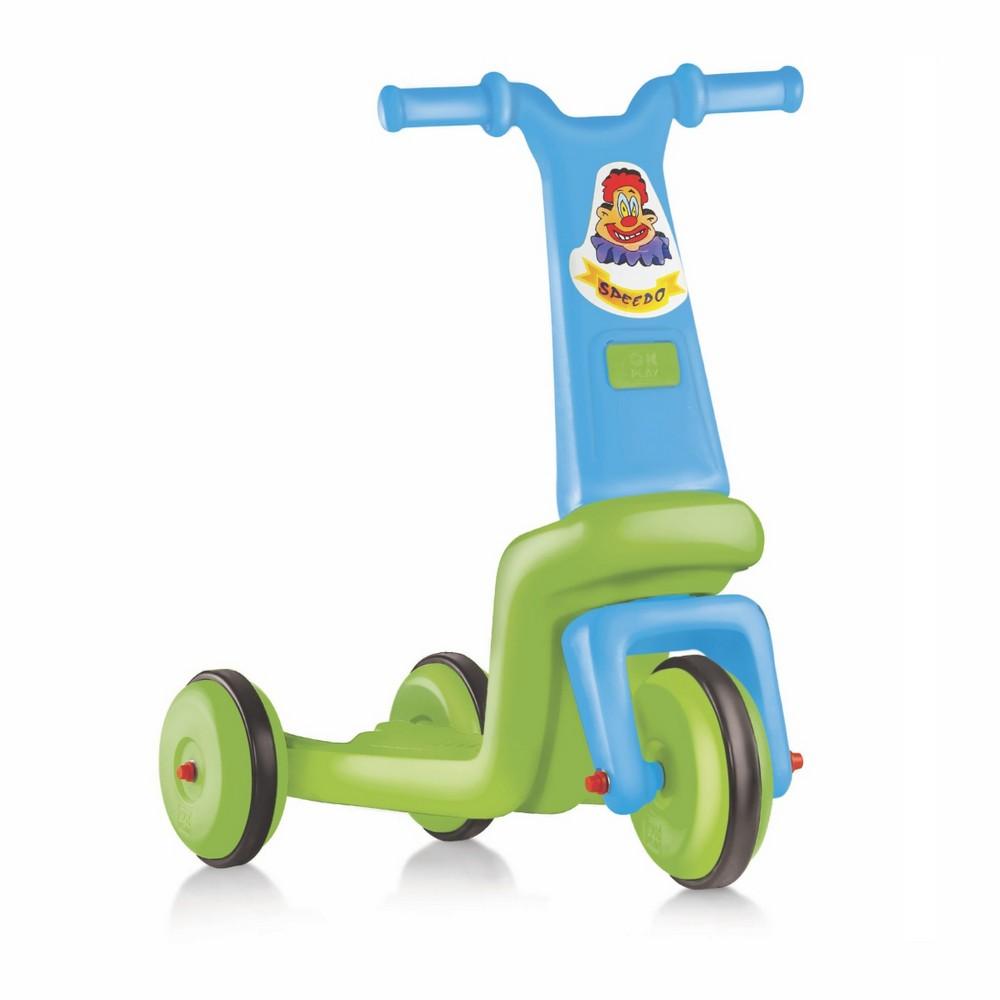 Ok Play Speedo Baby Ride On Push Bike for Kids, Parrot Green, Ages 2 to 4 years