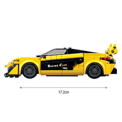 Sluban Racing Car - Yellow, Building Blocks For Ages 6+ - FunCorp India
