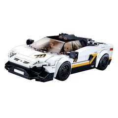 Sluban Racing Car - White, Building Blocks For Ages 6+ - FunCorp India