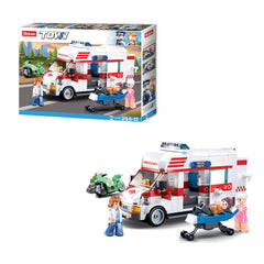 Sluban Ambulance-Large, Building Blocks For Ages 6+ - FunCorp India