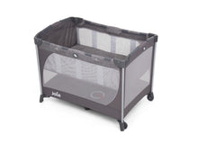 Joie Commuter Change & Snooze Baby Cot Linen Grey - Playard For Ages 0-3 Years