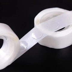 PartyCorp 100 pcs Balloon Glue Dot Point Dots Removable, 2 Rolls (100 Pieces Each Roll)