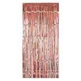 PartyCorp Big Rose Gold Foil Curtain Fringe Set, 1 Pack