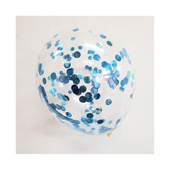 PartyCorp Blue and White Stars, Heart and Confetti Balloon Bouquet, Decoration Set, DIY Pack of 14