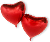 PartyCorp Giant Red Heart Foil Balloon Big Size, DIY Pack of 2