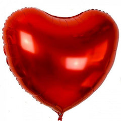PartyCorp Giant Red Heart Foil Balloon Big Size, DIY Pack of 2