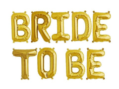 PartyCorp Gold Bride To Be Alphabet/Letter Foil Balloon Banner Decoration Set