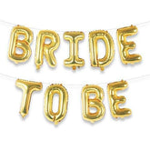 PartyCorp Gold Bride To Be Alphabet/Letter Foil Balloon Banner Decoration Set